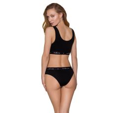Спортивний топ з широкою гумкою Passion PS004 TOP XL, чорний колір