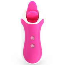 Стимулятор з імітацією оральних пестощів – FeelzToys Clitella Pink – 7 режимів, 3 змінні насадки