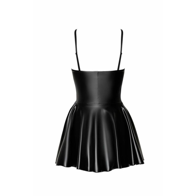 Платье Noir Handmade F308 Dreamer wetlook корсетное мини-платье с передней молнией – L