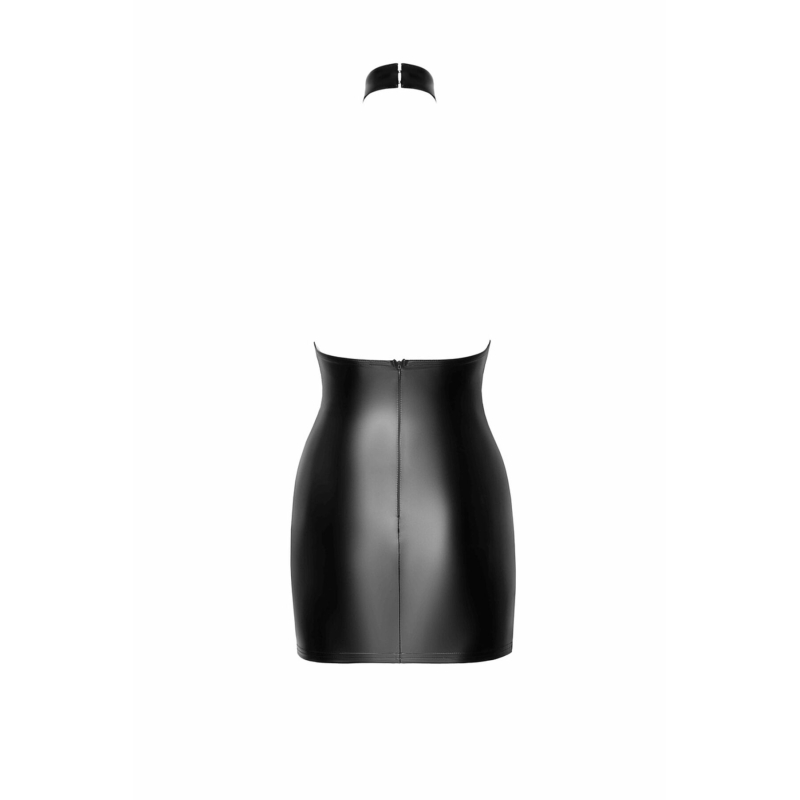 Сукня Noir Handmade F311 Eros mini halter dress of flocked mesh and wetlook – 3XL