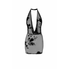 Сукня Noir Handmade F313 Mythos mini flocked mesh dress with jewelry rhinestone chain – XL