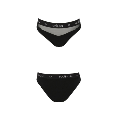 Трусики з прозорою вставкою Passion PS006 PANTIES M, чорний колір
