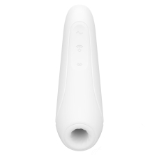 Вакуумний кліторальний стимулятор Satisfyer Curvy 1+ White з керуванням через інтернет