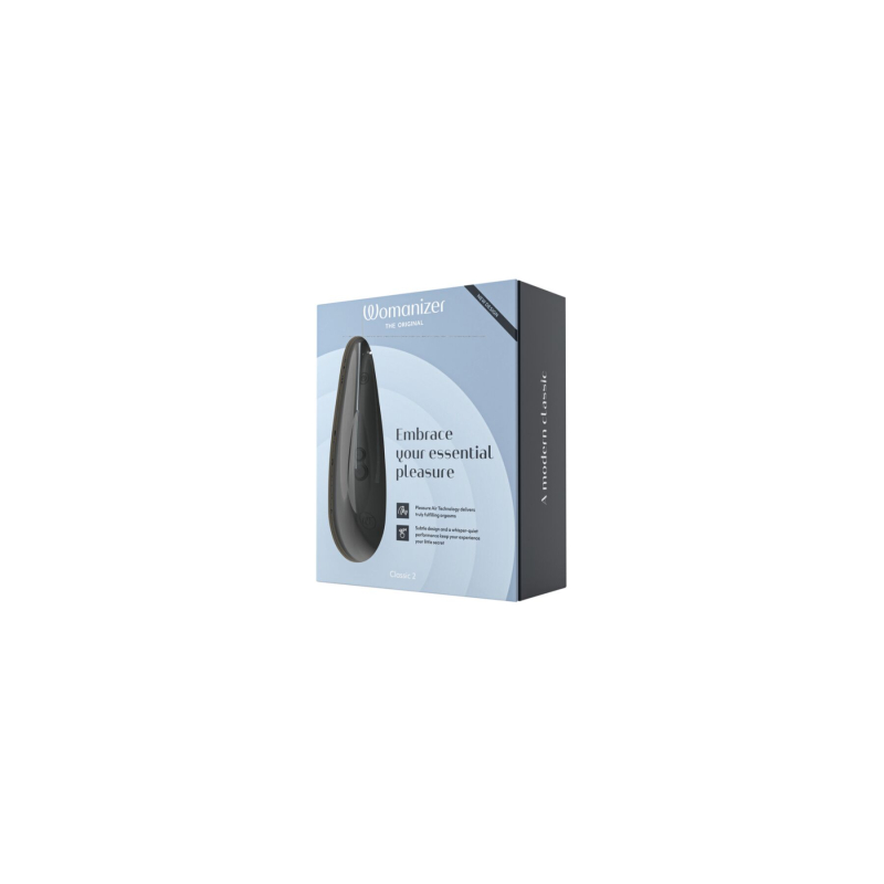Вакуумний кліторальний стимулятор – Womanizer Classic 2 Black – 10 режимів, функція Afterglow