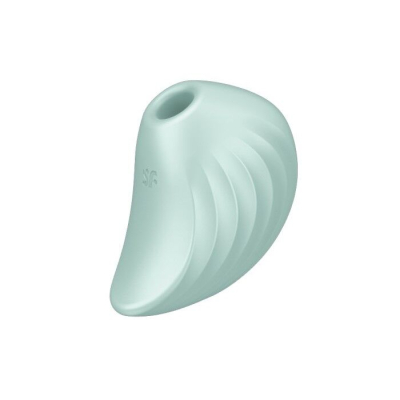 Вакуумний кліторальний стимулятор з вібрацією – Satisfyer Pearl Diver Mint – 12 вібро-режимів, 11 вакуумних