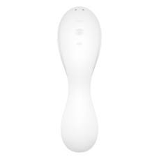 Вакуумний смарт стимулятор з вібрацією – Satisfyer Curvy Trinity 5 White – мобільне керування на відстані