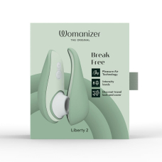 Вакуумний стимулятор для клітора – Womanizer Liberty 2 Sage – 8 режимів, магнітна кришечка, оновлена версія