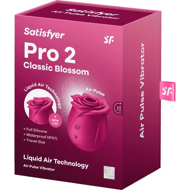 Вакуумний стимулятор "троянда" – Satisfyer Pro 2 Classic Blossom – 11 режимів, 2 насадки