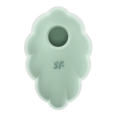 Вакуумний стимулятор з вібрацією – Satisfyer Cloud Dancer Mint – 12 вібро + 11 вакуумних режимів
