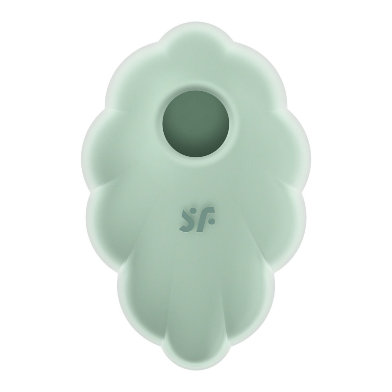 Вакуумний стимулятор з вібрацією – Satisfyer Cloud Dancer Mint – 12 вібро + 11 вакуумних режимів