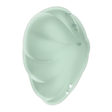 Вакуумний стимулятор з вібрацією – Satisfyer Cloud Dancer Mint – 12 вібро + 11 вакуумних режимів