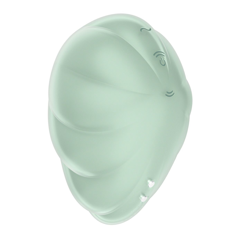 Вакуумний стимулятор з вібрацією – Satisfyer Cloud Dancer Mint – 12 вібро + 11 вакуумних режимів