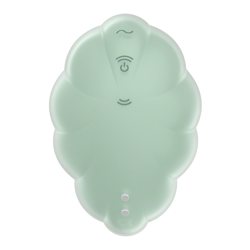 Вакуумний стимулятор з вібрацією – Satisfyer Cloud Dancer Mint – 12 вібро + 11 вакуумних режимів