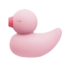 Вакуумний вібратор Качечка – CuteVibe Ducky Pink – 3 режима вакууму та 10 режимів вібрації