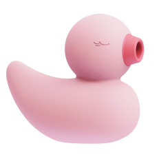 Вакуумний вібратор Качечка – CuteVibe Ducky Pink – 3 режима вакууму та 10 режимів вібрації
