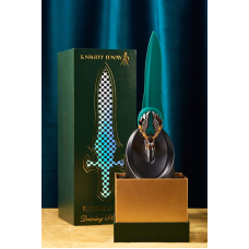 Вибратор + аксессуары – Knight Jenay FLOWERS & SWORD – маска, лента, лубрикант, 10 режимов