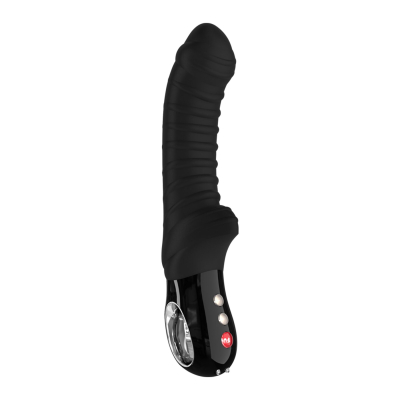 Вібратор для точки G – Fun Factory TIGER Black – ребристий, 6 швидкостей + 6 режимів