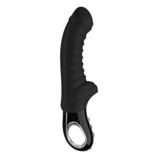 Вібратор для точки G – Fun Factory TIGER Black – ребристий, 6 швидкостей + 6 режимів