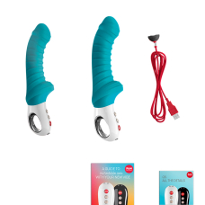 Вибратор для точки G – Fun Factory TIGER Petrol – рифлёный, 6 скоростей + 6 режимов