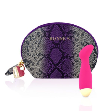 Вібратор для точки G – RIANNE S Boa Mini Pink – 10 режимів, гнучкий кінчик, косметичка-чохол