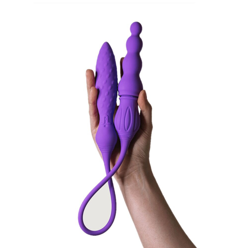 Двусторонний вибратор Adrien Lastic AD-2X с пультом LRS