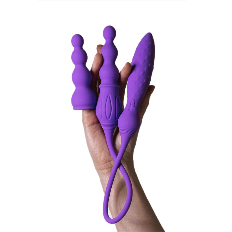 Двусторонний вибратор Adrien Lastic AD-2X с пультом LRS