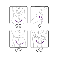 Двусторонний вибратор Adrien Lastic AD-2X с пультом LRS