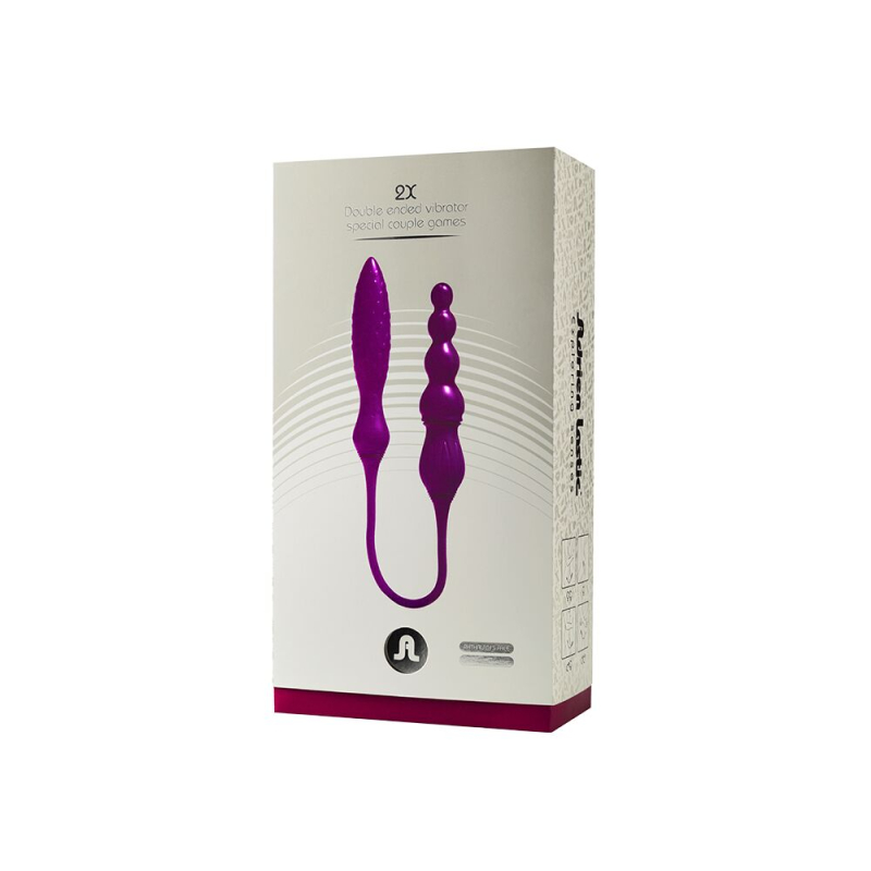 Двусторонний вибратор Adrien Lastic AD-2X с пультом LRS