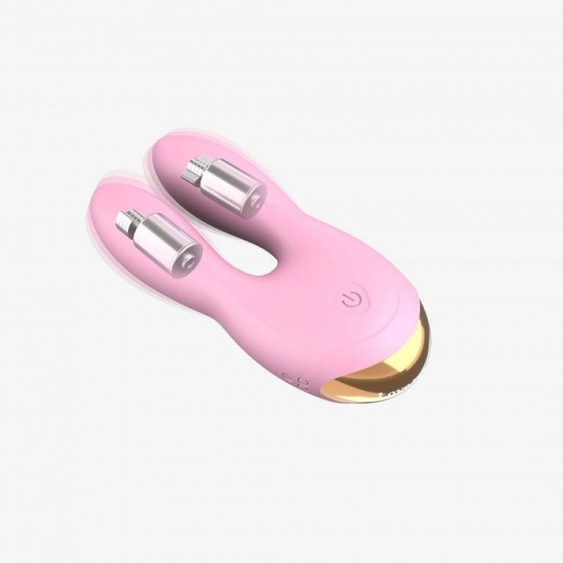 Вібратор-кролик – Love To Love Hear Me Rose – 2 мотори, LED-підсвітка