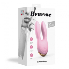 Вібратор-кролик – Love To Love Hear Me Rose – 2 мотори, LED-підсвітка