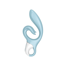 Вібратор-кролик з потрійним відростком – Satisfyer Love Me Blue – гнучкий стовбур, 3 мотори, 12 вібро-режимів