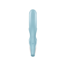 Вібратор-кролик з потрійним відростком – Satisfyer Love Me Blue – гнучкий стовбур, 3 мотори, 12 вібро-режимів