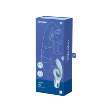 Вибратор-кролик с тройным отростком – Satisfyer Love Me Blue – гибкий ствол, 3 мотора, 12 вибро-режимов