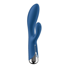 Вібратор-кролик з ротацією – Satisfyer Spinning Rabbit 1 Blue – 3 мотори, обертання + вібрація