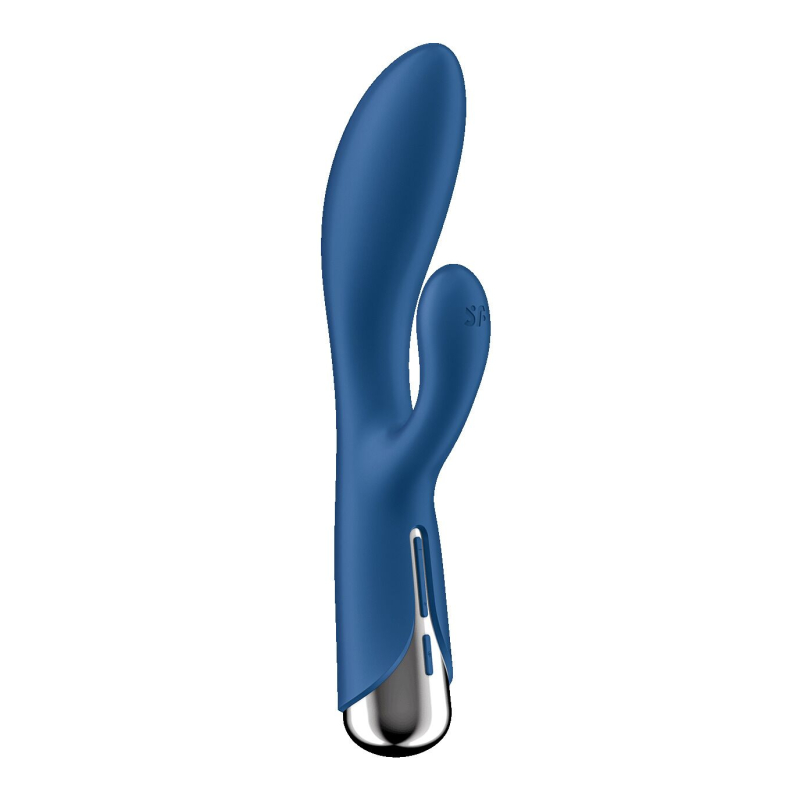 Вибратор-кролик с ротацией – Satisfyer Spinning Rabbit 1 Blue – 3 мотора, вращение + вибрация