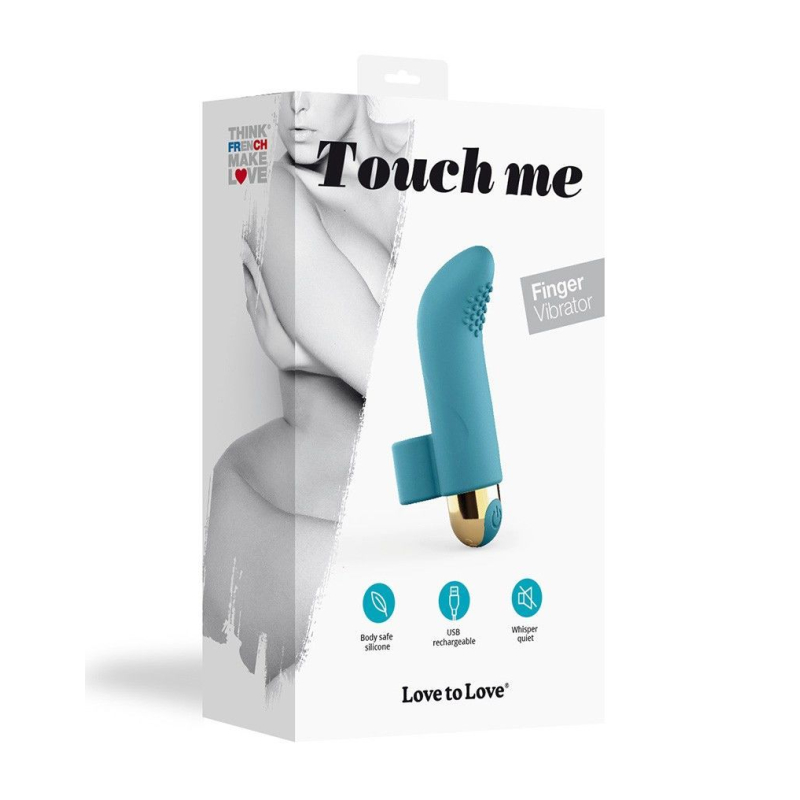 Вібратор на палець – Love To Love TOUCH ME PETROLE – текстурована головка, 10 режимів