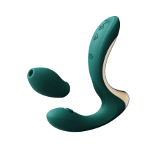 Вібратор-пульсатор з вакуумною насадкою Zalo 2в1 – Talis G-Spot PulseWave Vibrator Turquoise Green