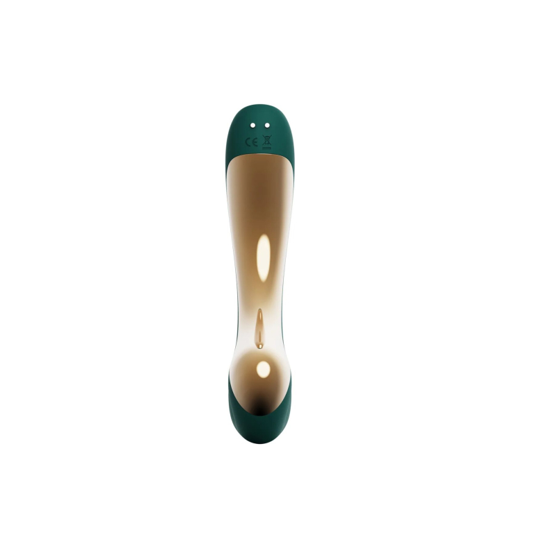 Вібратор-пульсатор з вакуумною насадкою Zalo 2в1 – Talis G-Spot PulseWave Vibrator Turquoise Green