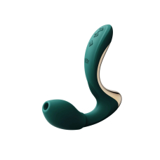 Вібратор-пульсатор з вакуумною насадкою Zalo 2в1 – Talis G-Spot PulseWave Vibrator Turquoise Green