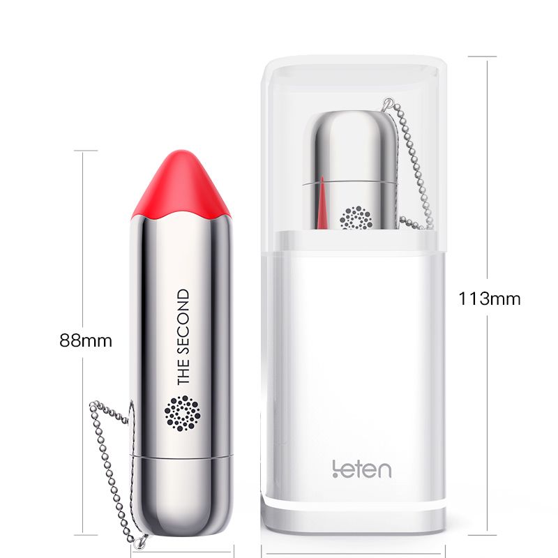 Віброкуля у вигляді помади Leten The Second Scented Orange – з індукційною зарядкою, 10 потужними режимами вібрації