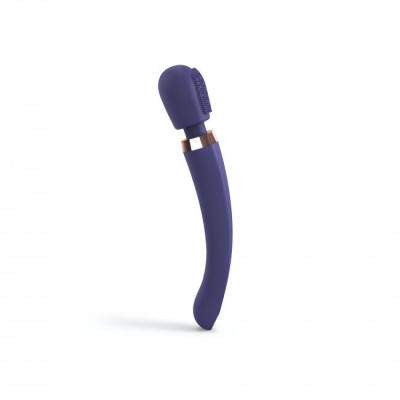 Вибромассажер микрофон с щеточкой – Love to Love Brush Crush Midnight Indigo – 160 режимов, силикон высокого качества