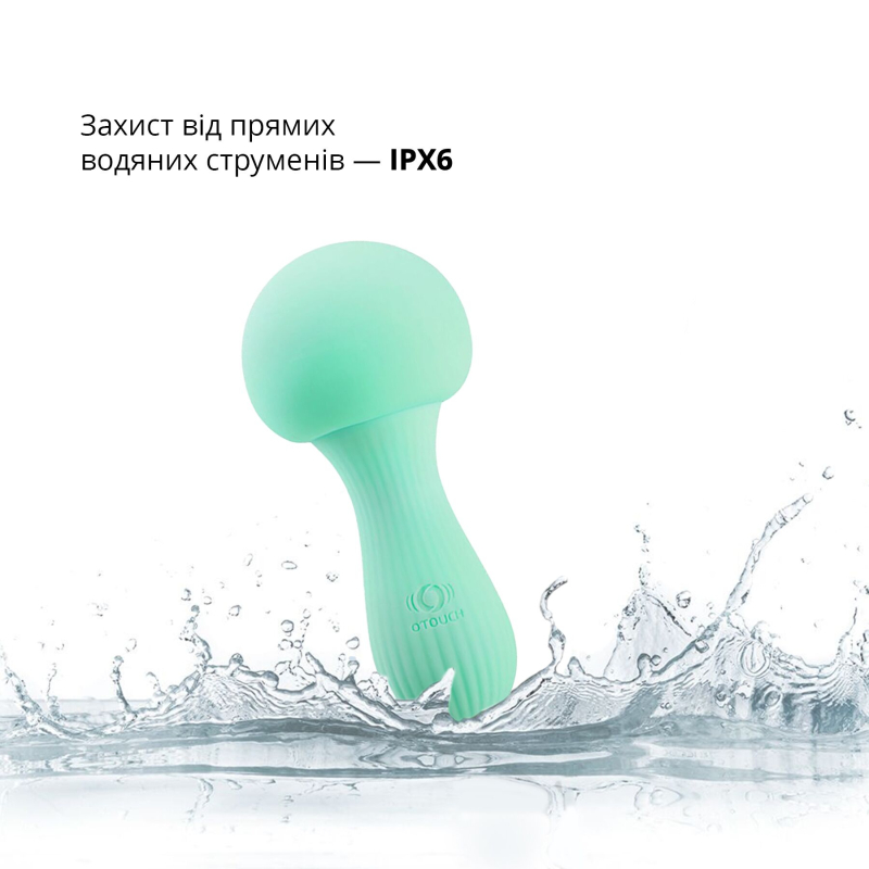 Вибромассажер с функцией ночника – Otouch MUSHROOM Teal – технология 