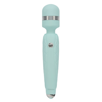 Вибромассажер с кристаллом Swarovsky – PILLOW TALK Cheeky Teal – плавное повышение мощности, гибкая головка