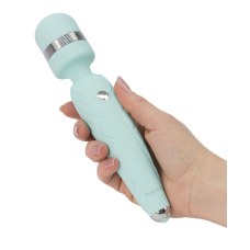 Вибромассажер с кристаллом Swarovsky – PILLOW TALK Cheeky Teal – плавное повышение мощности, гибкая головка
