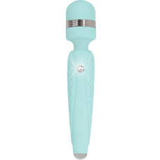 Вибромассажер с кристаллом Swarovsky – PILLOW TALK Cheeky Teal – плавное повышение мощности, гибкая головка