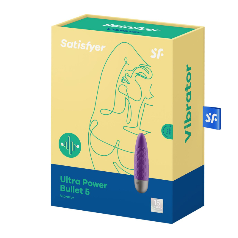 Вібропуля "Тревел-вібратор" – Satisfyer Ultra Power Bullet 5 Violet – 5 режимів інтенсивності, 7 ритмів, водозахист
