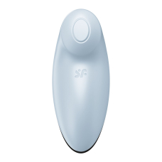 Вібростимулятор-пульсатор – Satisfyer Tap & Climax 2 Blue з ефектом постукування пальцем
