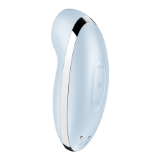 Вібростимулятор-пульсатор – Satisfyer Tap & Climax 2 Blue з ефектом постукування пальцем