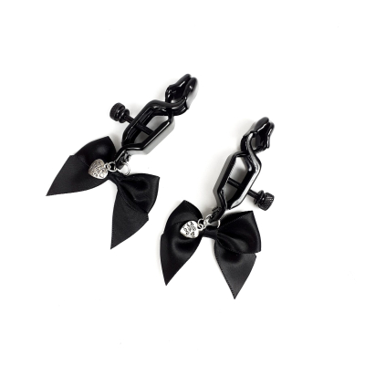 Зажим для сосков Art of Sex - Nipple clamps Black Bow