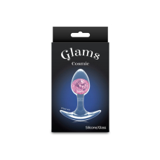 Анальна пробка – NS Novelties Cosmic Glams, розмір Small, рожевого кольору